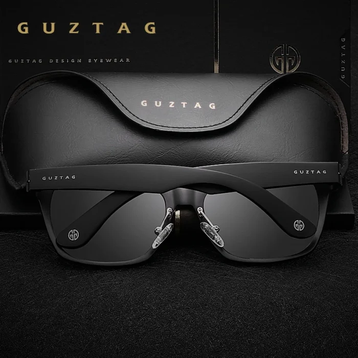 GUZTAG SUNGLASSES Aluminum Square Men/Women Polarized Mirror UV400 Sun Glasses Eyewear Sunglasses For Men oculos de sol G9260 - Image 3