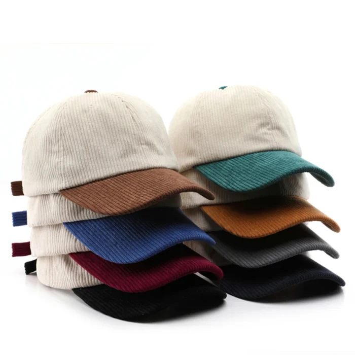 IL KEPS Women's Baseball Cap For Female Corduroy Winter Hat Thickened For Warmth Casual Men's Baseball Cap Snapback BQM450