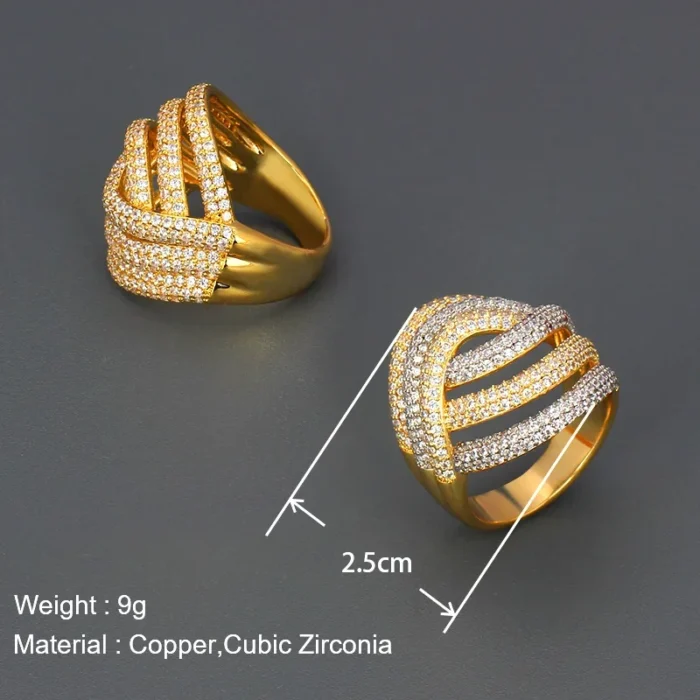 JEWEL Female Romantic and Shiny Finger Ring Cubic Zirconia Luxury Fashion Wedding Jewellery Accessories Gift - Image 6