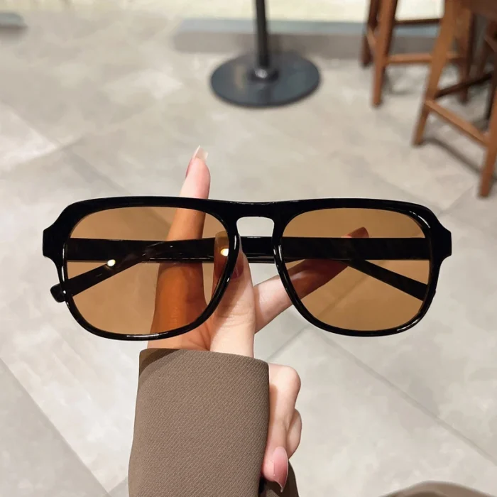 Vintage Luxury Brand Designer Square Sunglasses Women For Men Trending Sun Glasses Punk Fashion Big Frame Ladies Shades UV400 - Image 3