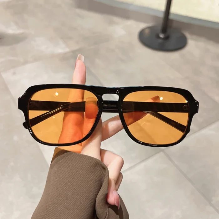 Vintage Luxury Brand Designer Square Sunglasses Women For Men Trending Sun Glasses Punk Fashion Big Frame Ladies Shades UV400